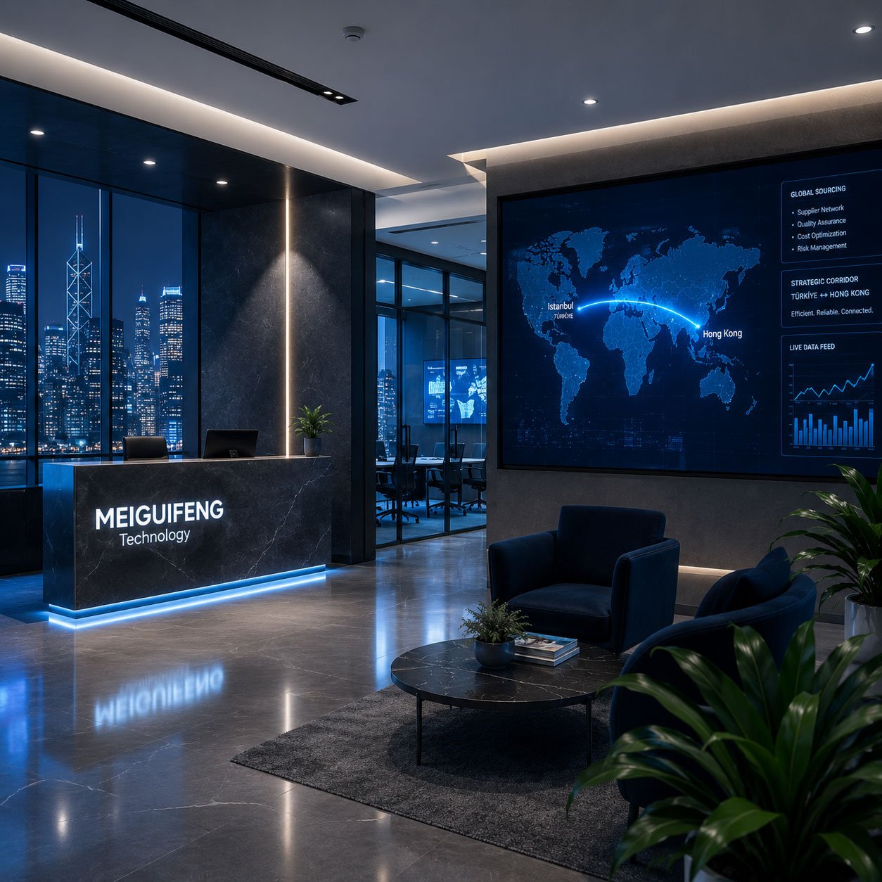 Meiguifeng Technology Hong Kong office lobby