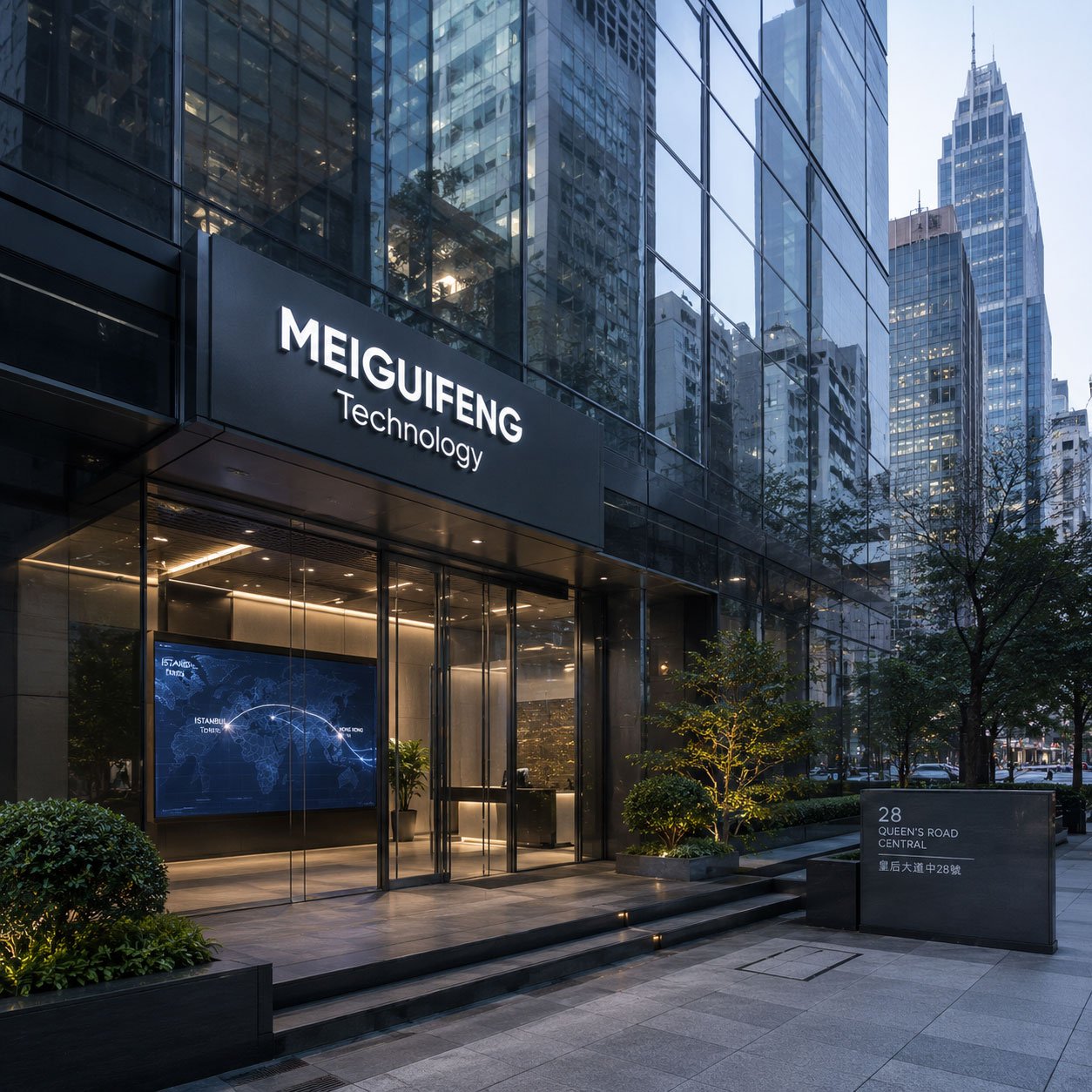 Meiguifeng Technology Hong Kong headquarters entrance